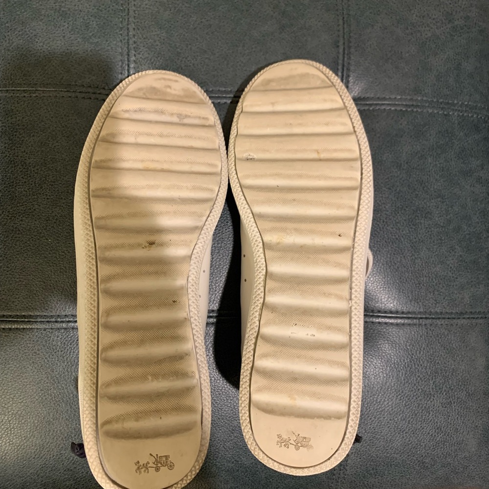 Coach White / Midnight navy Leather Sneakers - Picture 8 of 11